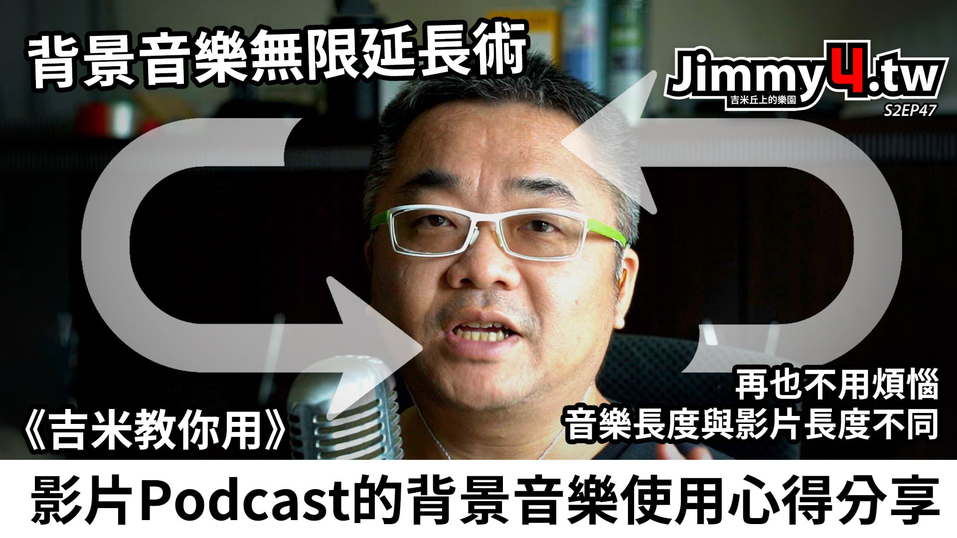《吉米教你用》影片Podcast的背景音樂使用心得分享（無限延長術）