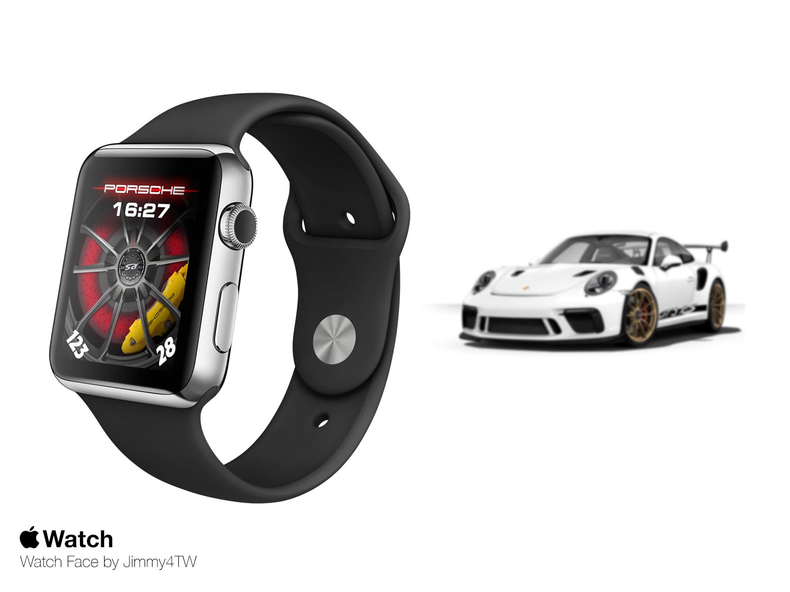 自製 Apple Watch 保時捷輪圈錶面