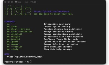 [macOS] 免費Mac系統清除工具Mole